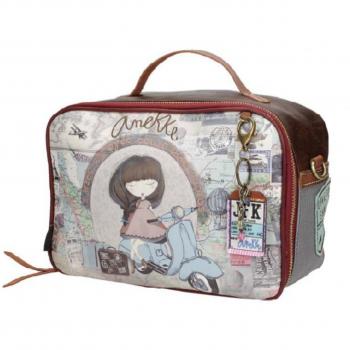 Anekke - Bolsa de aseo  marrone grigio