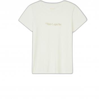 Teddy Smith Women's T-Ticia Short Sleeve T-Shirt, Middle White, Size M