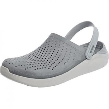 Crocs LiteRide Clog U, Zuecos Unisex Adulto, Gris