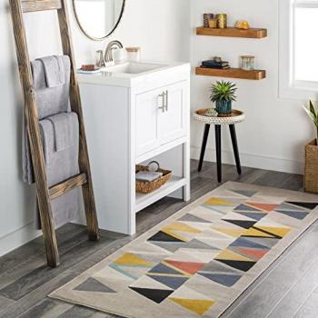 Surya Milano Modern Boho Short Pile Area Rug, Scandinavian Design, 80 x 220 cm