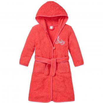 Schiesser Bademantel-Albornoz Niñas,  
 rojo