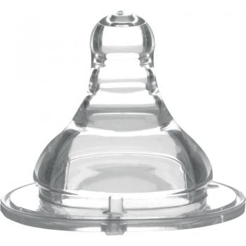BabyOno Anti-Colic Wide Neck Silicone Bottle Teat 3M+ Medium