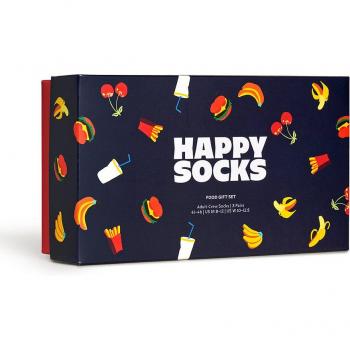 Happy Socks - Estuche 3 pares comida de hombre