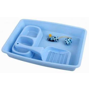 Pawise Kit Inicio Gatitos Bandeja Sanitaria 37X27 CM - Azul