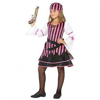 Disfraz Pirata Rosa para Niña de 5 a 6 Años