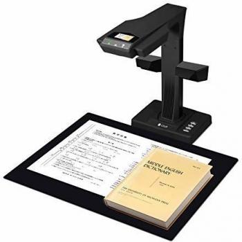 Escáner Profesional de Documentos y Libros CZUR ET18 Pro con Función OCR Multilingüe, Ttamaño de Captura máx. A3, Alta Resolución HD de 18 megapíxeles, Compatible con macOS y Windows, Color Negro