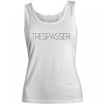 Trespasser Invader Intruder Mujeres Camiseta de tirantes Tank Top Blanco Small