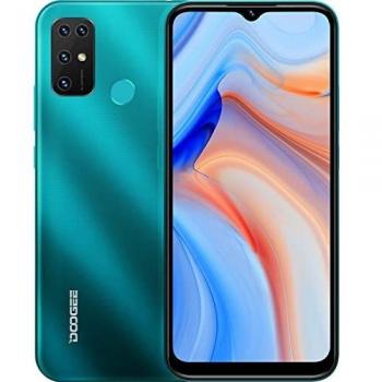 DOOGEE X96 [2022] Moviles Baratos, 5400mAh, 4G Smartphone Libre Android 11 GO 2GB+32GB ROM, Cámara Cuádruple 8MP, Pantalla Waterdrop de 6.52'', Telefono Movil Octa Core, Face ID/Huella Dactilar Verde