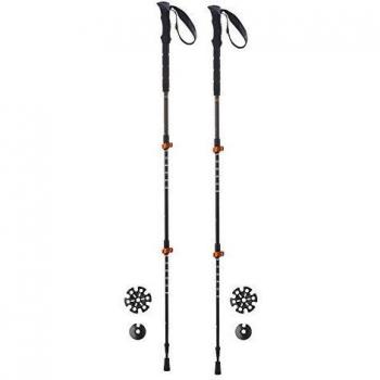 Ferrino 78376HCC, Bastones de Trekking Unisex, Negro, 60-135 cm
