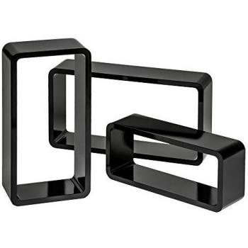 Estanterías de Pared Retro Leonie - Set de 3, Montaje Invisible, Estilo Versátil, Carga de 15 kg
