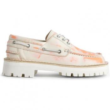 CAMPERLAB Eki Men's Formal Shoes - White/Orange, Size 43 (9.5 US)