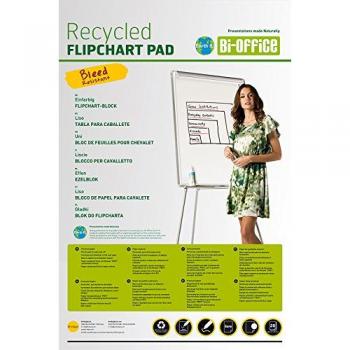 Bi-Office Earth-It - Bloc para rotafolios, 20 folios, 55 g/m²