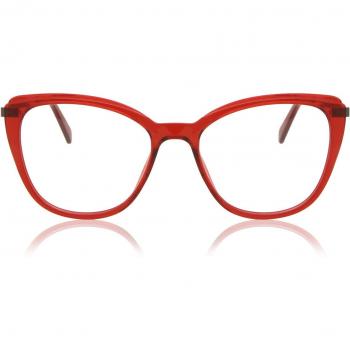 Gafas Anti-Azules Cat Eye Armazón Completo de Plástico Rojas para Mujer - SmartBuy Collection