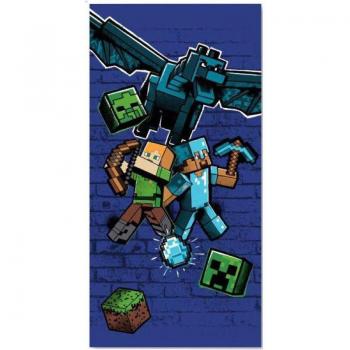 Toalla de Playa Minecraft de Microfibra Suave y Absorbente 140x70cm