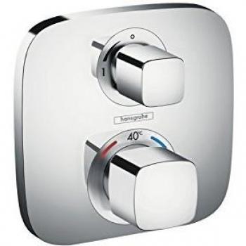 Hansgrohe 15707000 Ecostat E termostato con llave de paso, empotrado, cromo