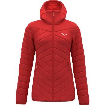 Chaqueta de plumas Salewa Brenta roja para mujer, talla M