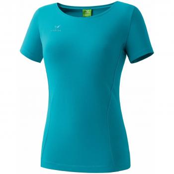 Erima Uni T - Camiseta de running para mujer, tamaño 34 UK, color turquesa
