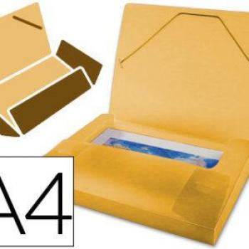 Carpeta con gomas y solapa Oxford Urban A3 de plástico transparente
