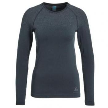 Odlo Women's Performance Light Eco Long Sleeve Crew Neck Top - Black - Size M