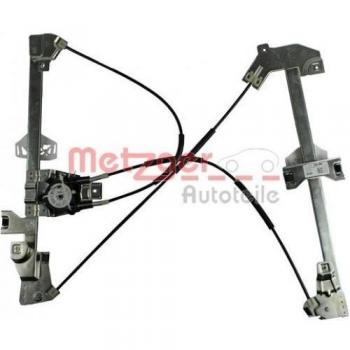 Alzacristales METZGER 2160287 para Citroen Berlingo y Peugeot Partner, elevador de vidrio delantero izquierdo sin motor eléctrico