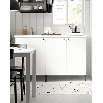 Alfombra Vinílica, Terrazzo, 140 x 50 x 0.2 cm, Color Beige, ALV-004