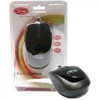 3FREE MCN301 - Ratón óptico, USB, color negro
