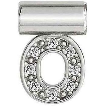 Colgante SeiMia Plata Letra O con Zirconitas Blancas - Joyería Elegante Mujer