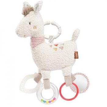 Llama de Actividad Fehn® Perú con Anillo - Juguete de Motricidad para Bebés y Niños Pequeños