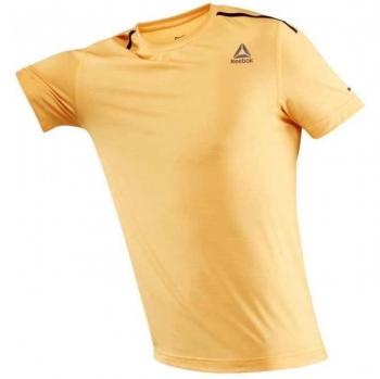 Reebok ACTVCHL Full Top Camiseta, Hombre, Naranja