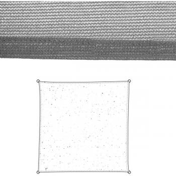 Velas de sombra Toldo 3 x 3 m Gris Polietileno 300 x 300 x 0,5 cm