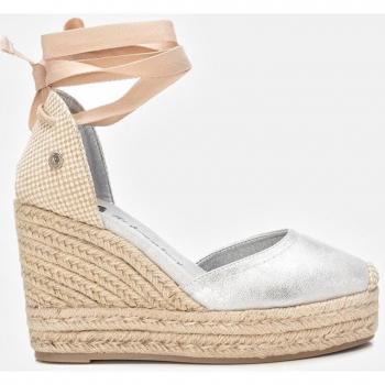 Alpargatas de cuña de mujer Xti 142873 oro cintas