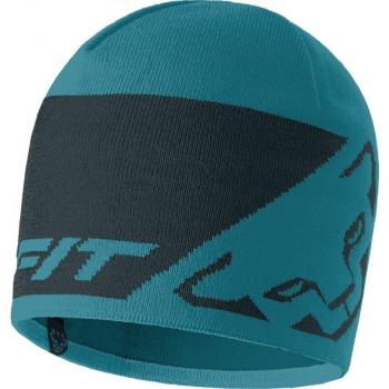 Gorro Dynafit Leopard Logo Azul Eléctrico con diseño de leopardo, material ligero y transpirable, ideal para actividades al aire libre y deportes de montaña