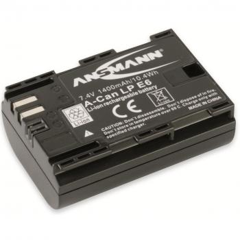 Ansmann 1400-0000 - A-Can LPE6 Li-Ion, batería 7,4V/1400mAh para cámara digital de fotos Canon