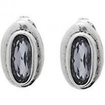 Pendientes Uno de 50 THE BRAVE Colección MASSAI piedra SWAROVSKI® gris Silver Night