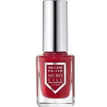Laca de Uñas Microcell 2000 Shellfix Acabado Gel Resistente 22 ml Color Rojo Brillante Unisex