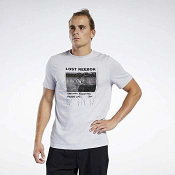 Reebok GS Lost Crew tee Camiseta, Hombre, stegry, M