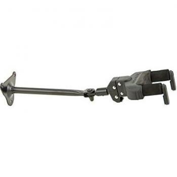 Hercules Wall-Mount Guitar Hanger with Adjustable Arms and Locking Mechanism