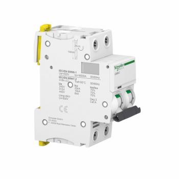 Schneider Electric A9F74201 Interruptor Automático Magnetotérmico Ic60N, 2P, 1A, Curva C