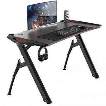 sogesfurniture Mesa de Juegos para computadora, Ergonomic Gaming Desk