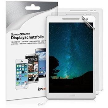 3x kwmobile Lámina protectora de pantalla MATE y ANTIREFLECTANTE con efecto antihuellas para Asus ZenPad 8.0
