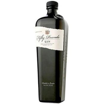 Ginebra London Dry Fifty Pounds, 43.5º, Botella de 700ml