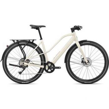 Bicicleta Eléctrica Orbea Vibe MID H30 EQ 2024 - Shimano Acera 8s, Ruedas de 29, Color Blanco Marfil