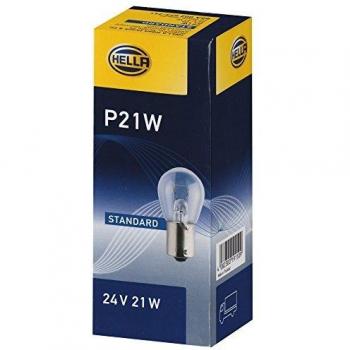 HELLA 8GD 002 078-241 Lámpara - P21/5W - Heavy Duty - 24V - 21/5W - Tipo de portalámpara: BAY15d - caja - Cant.: 10