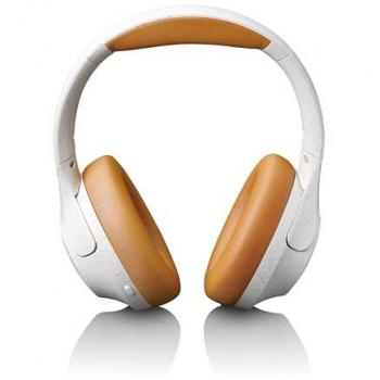 Auriculares Bluetooth Over-Ear Lenco HPB-830GY con Cancelación Activa de Ruido (ANC), Batería de 60 horas, Bluetooth 5.3 y Ecualizador en App - Gris/Blanco