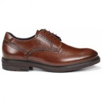 Zapatos de piel Belgas F0630 marrón para hombre - Modelo Fluchos