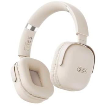Auriculares Bluetooth BE42 Beige - Inalámbricos, 30 horas de música, Bluetooth v5.3, almohadillas ultracómodas, micrófono incorporado y carga rápida