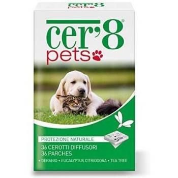 Parches Repelentes de Insectos para Mascotas CER 8 PETS - 24 Unidades