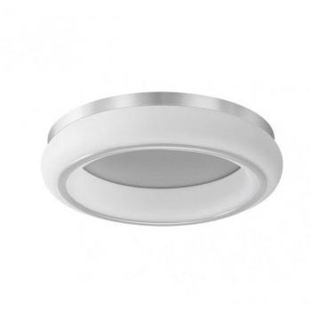 Plafón LED FABRILAMP Paris 1l 48w 3000-4000-6500k Blanco/plata 4080 Lm Regulable Y C/memoria 12x55d