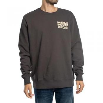 Deus Ex Machina Rinse Wash Anthracite Sweatshirt for Men - Size L