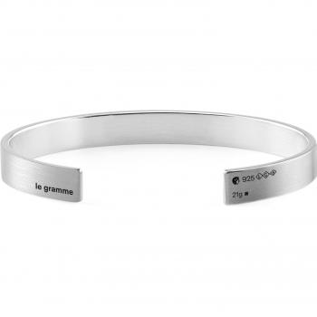 Le Gramme 21G Brushed Sterling Silver Ribbon Bracelet